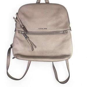 Michael Kors cream Backpack with Adjustable Straps and Minimalist Design